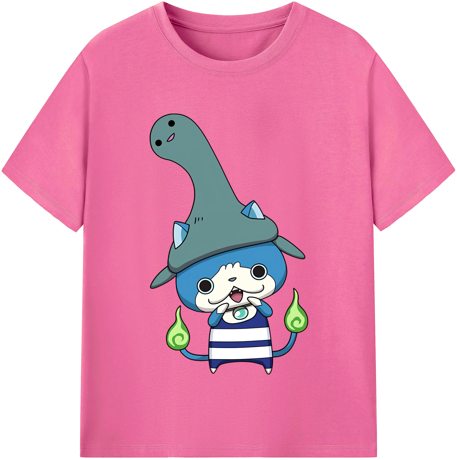（画像用） 妖怪ウォッチ Yo-kai Watch レディースカジュアルプリントTシャツ（綿100％）